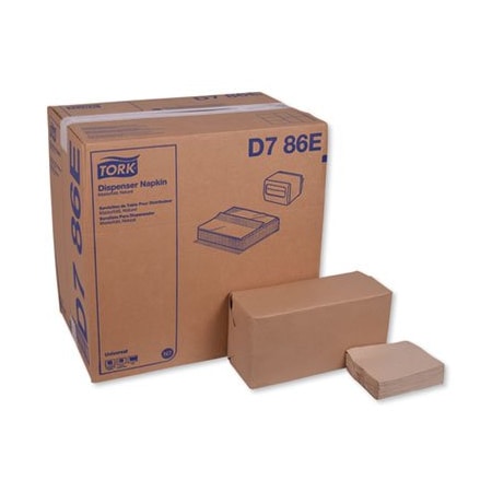 Tork Tork, UNIVERSAL MASTERFOLD DISPENSER NAPKINS, 1-PLY, 13in X 12in NATURAL, 6000PK D786E